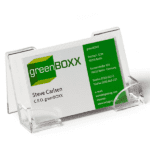 dispensador para tarjetas de visita