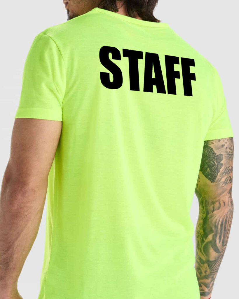 camisetas flúor personalizadas para eventos y promociones